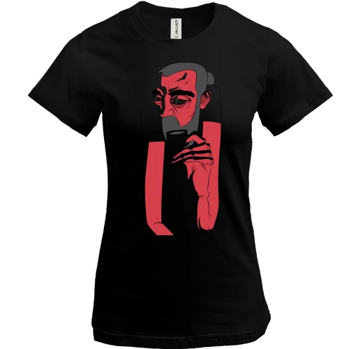 Жіноча футболка Red man portrait art