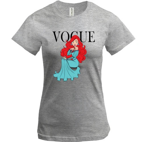 Женская футболка, Серый меланж, VOGUE Ariel