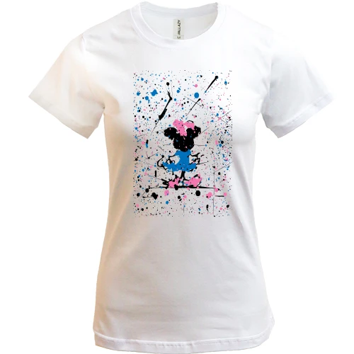Женская футболка Minnie Mouse paint atr