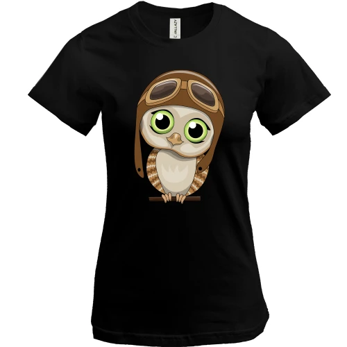Жіноча футболка Baby owl pilot