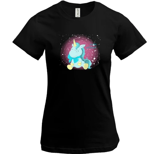 Жіноча футболка Baby unicorn blue