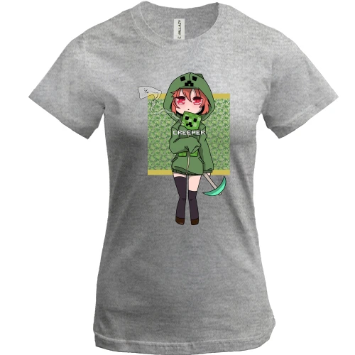 Женская футболка Minecraft Girl