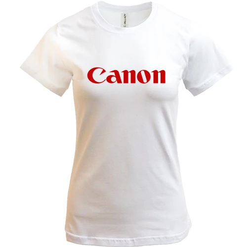 Жіноча футболка, Білий, Canon