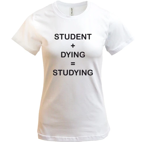 Женская футболка Studying