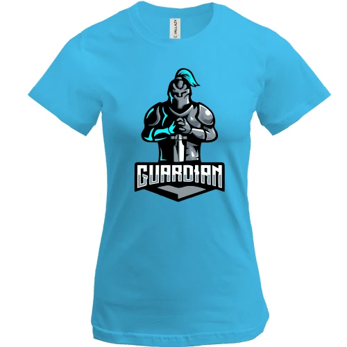 Женская футболка, Синий, Guarrdian
