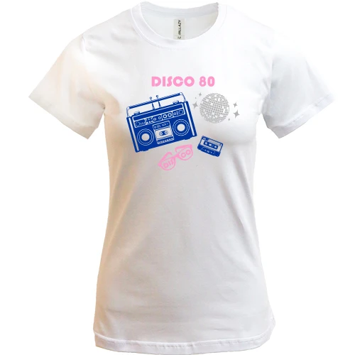 Жіноча футболка DISCO 80