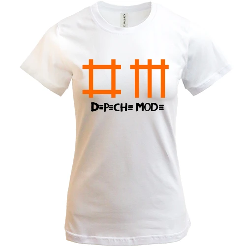 Женская футболка, Белый, Depeche Mode (2)