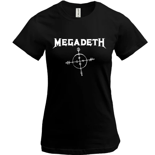 Жіноча футболка, Жовтий, Megadeth