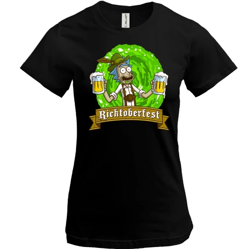 Жіноча футболка, Чорний, Ricktoberfest