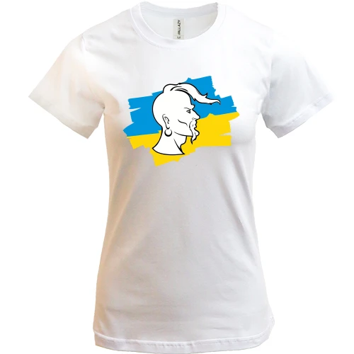 Жіноча футболка Козак (силует)
