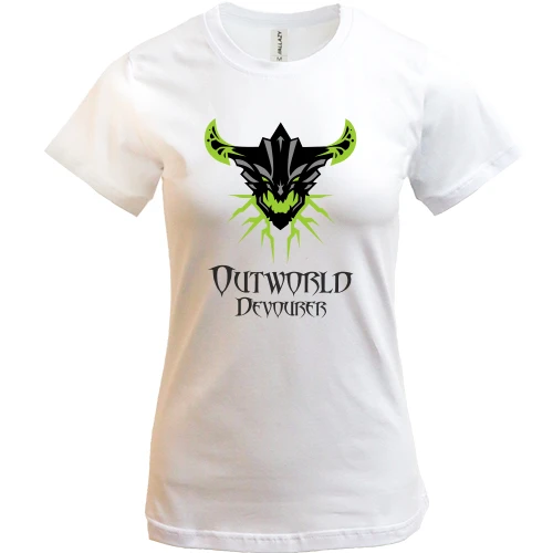 Жіноча футболка, Білий, outworld
