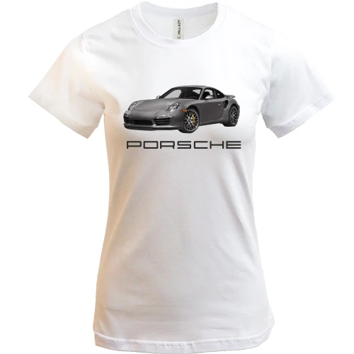 Женская футболка Porsche 911