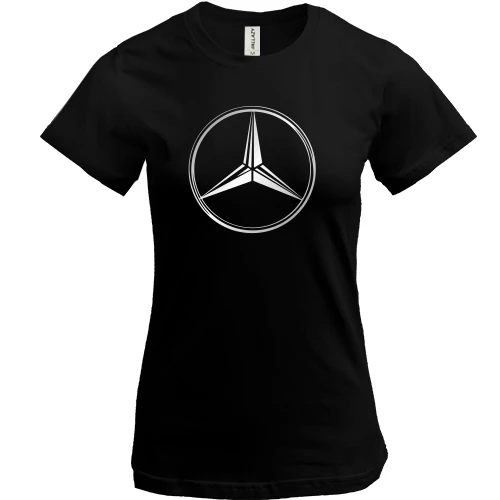 Жіноча футболка, Чорний, Mercedes