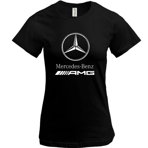 Женская футболка, Черный, Mercedes-Benz AMG