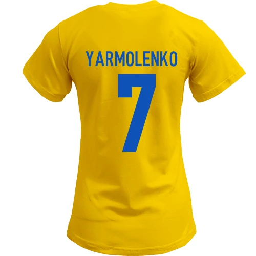 Жіноча футболка, жовтий, Андрій Ярмоленко
