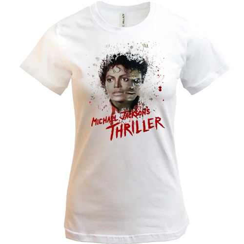 Жіноча футболка, Білий, Michael Jackson Thriller