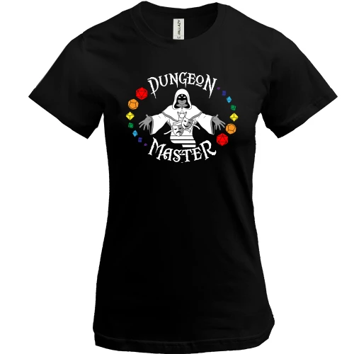 Женская футболка, Черный, Dungeon Master