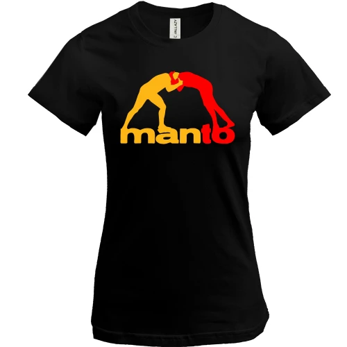 Жіноча футболка, чорний, Manto