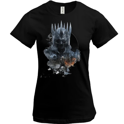 Женская футболка, Черный, The Witcher 3 (KD)