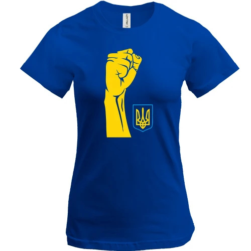 Жіноча футболка, Синій, Українська сила