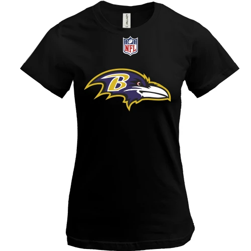 Женская футболка, Черный, Baltimore Ravens