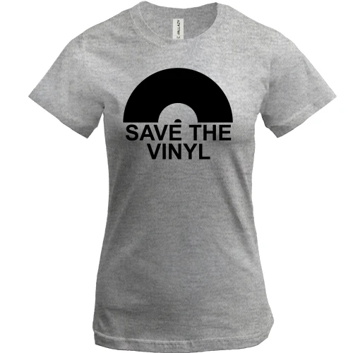 Женская футболка Save the vinyl
