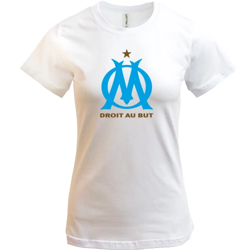 Жіноча футболка, Білий, Olympique de Marseille