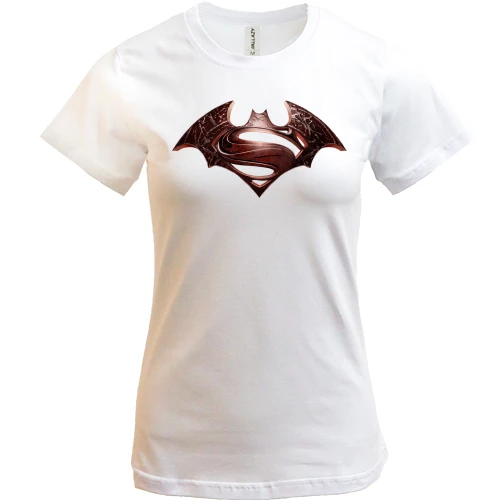 Женская футболка, Белый, Batman vs. Superman