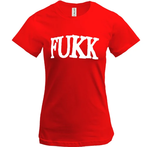 Женская футболка Fukk