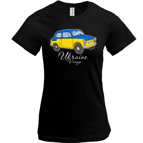 Женская футболка Ukraine Vintage (ЗАЗ 965)