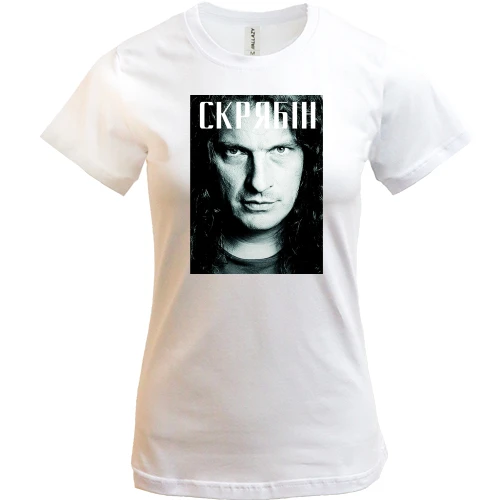 Жіноча футболка, Білий, Скрябін