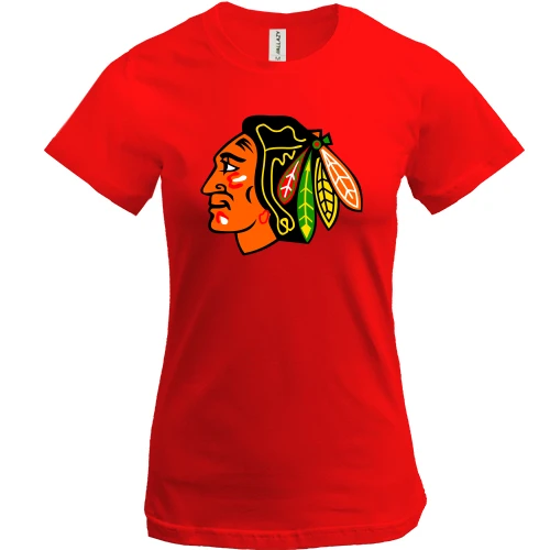 Женская футболка с логотипом Chicago Blackhawks