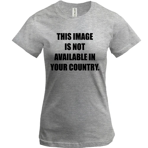 Женская футболка, Серый меланж, Image is not available in your country
