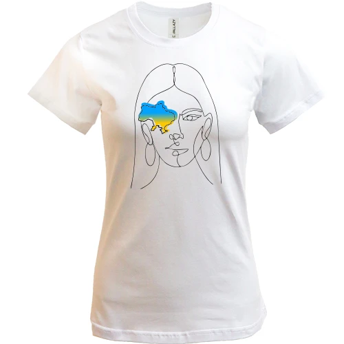 Жіноча футболка, Білий, Україна в моїх очах
