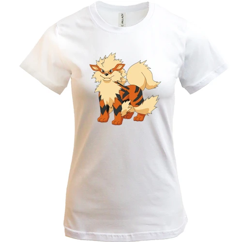 Женская футболка с покемоном Арканайн (Arcanine)