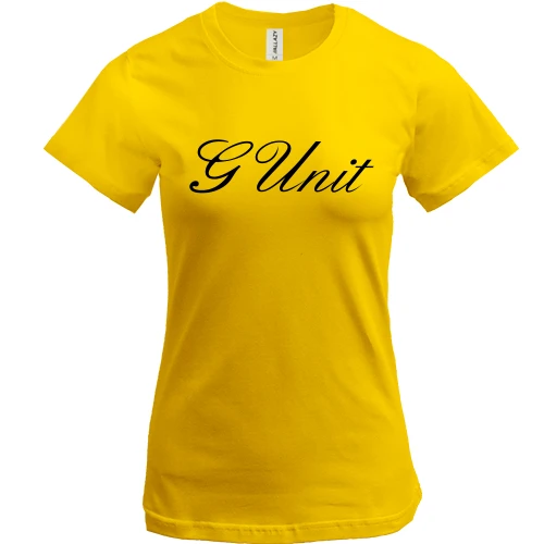 Женская футболка, Желтый, G unit