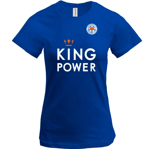 Жіноча футболка, Синій, Leicester City - Power King
