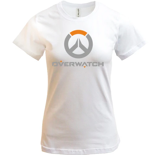 Женская футболка, Белый, Overwatch logo