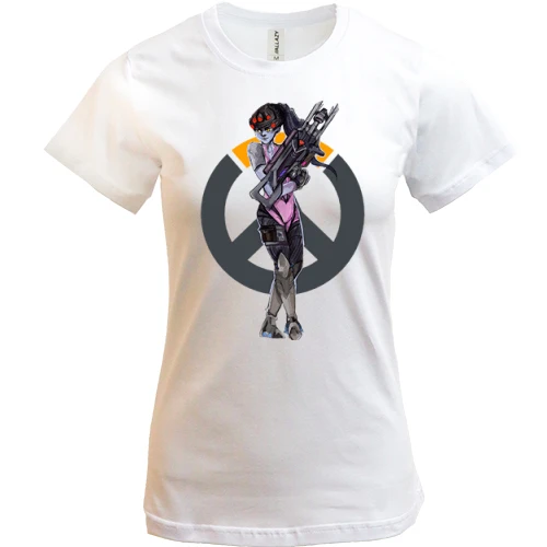 Женская футболка, Белый, Overwatch Widowmaker