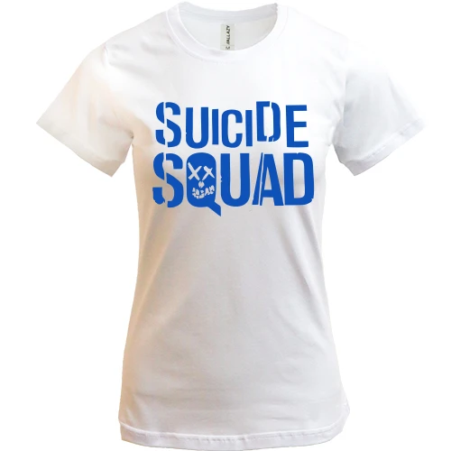 Жіноча футболка, Білий, Suicide Squad (Загін самогубців)