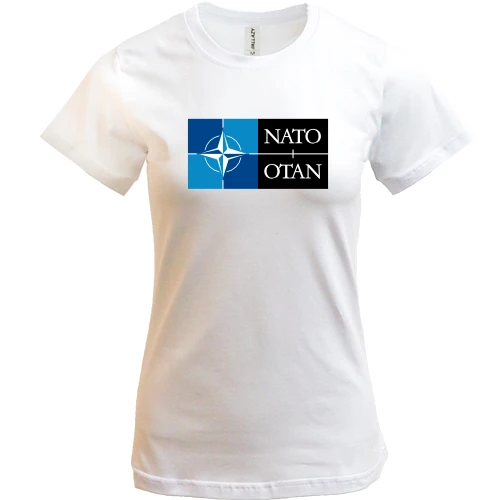 Женская футболка, Белый, NATO (2)