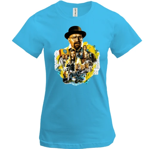 Женская футболка, Белый, Breaking Bad (киногерои)