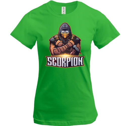 Женская футболка Mortal Kombat Scorpion