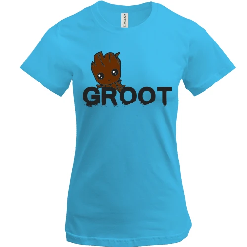 Жіноча футболка, Білий, "Groot" (Вартові Галактики)