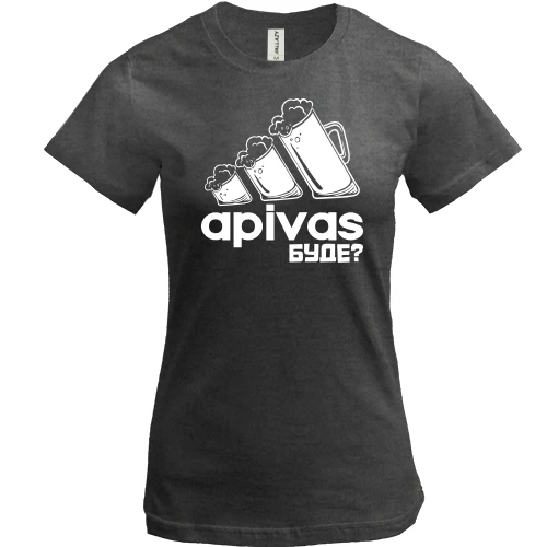 Женская футболка "apivas буде?"