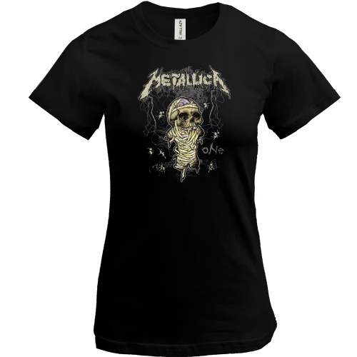 Женская футболка, Черный, "Metallica"