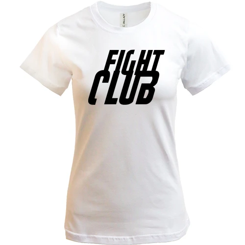 Женская футболка, Белый, Fight Club в спортивном стиле