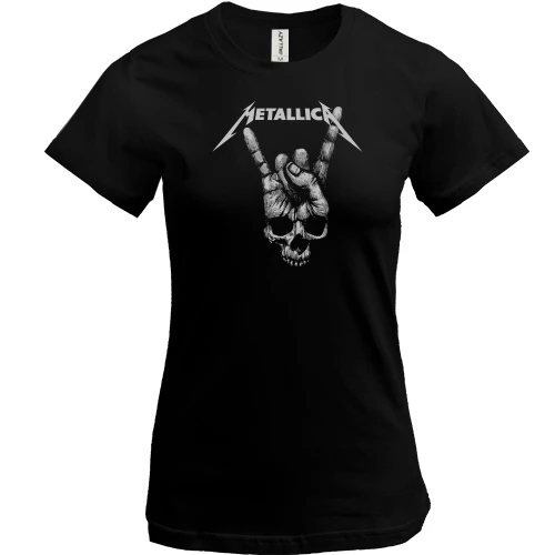 Женская футболка, Черный, "Push IT х Metallica"