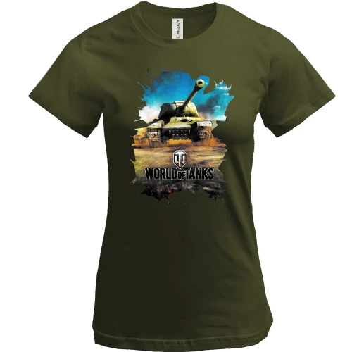Жіноча футболка з танком (World of tanks)
