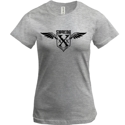 Женская футболка Straight edge